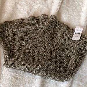 NWT Gold on Gold Infinity scarf